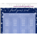 Snowflakes Seating Chart Template,Winter Wedding Seating Chart,(152)